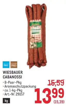 Metro Wiesbauer Cabanossi Angebot