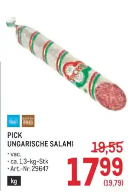 Metro Pick Ungarische Salami Angebot