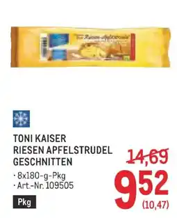 Metro Toni Kaiser Riesen Apfelstrudel Geschnitten Angebot