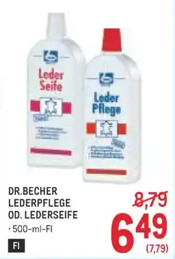 Metro Dr. Becher Lederpflege od. Lederseife Angebot