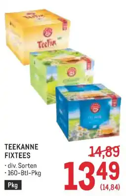 Metro Teekanne Fixtees Angebot