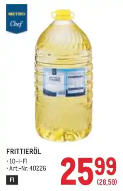 Metro Mucci Chef Frittieröl Angebot