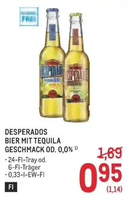 Metro Desperados Bier mit Tequila Geschmack Angebot