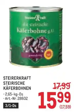 Metro Steirerkraft Steirische Käferbohnen Angebot