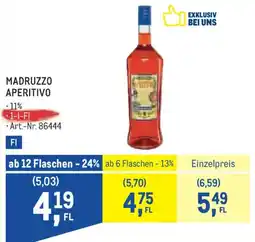 Metro Madruzzo Aperitivo Angebot