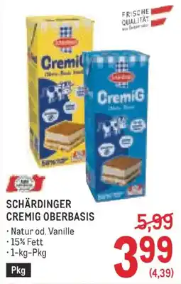 Metro Schärdinger Cremig Oberbasis Angebot