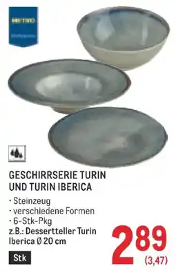 Metro Geschirrserie Turin und Turin Iberica Angebot