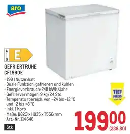 Metro GEFRIERTRUHE CF1990E Angebot