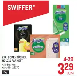 Metro Swiffer Bodentücher Holz & Parkett Angebot
