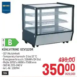 Metro Kühlvitrine GCV1120R Angebot