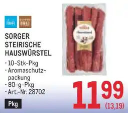 Metro Sorger Steirische Hauswürstel Angebot