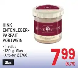 Metro Hink Entenleber-Parfait Portwein Angebot