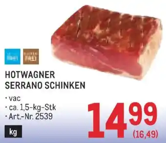 Hotwagner Serrano Schinken
