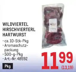 Metro Wildviertel Hirschviertel Hartwurst Angebot