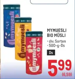 Metro Mymuesli Bio Müslis Angebot