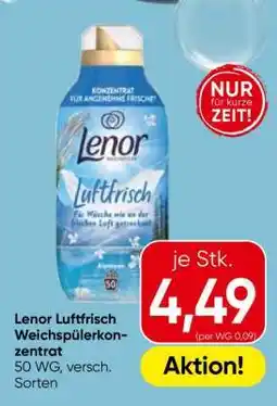 Eurospar Lenor Luftfrisch Weichspülerkonzentrat Angebot