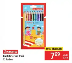 Pagro Diskont Stabilo Buntstifte Trio thick Angebot