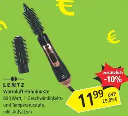 Pagro Diskont LENTZ Warmluft-Föhnbrüste Angebot