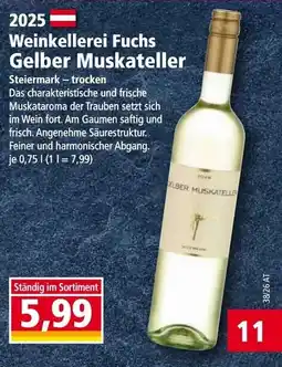 Norma Weinkellerei Fuchs Gelber Muskateller Angebot
