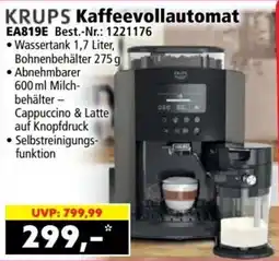 Norma KRUPS Kaffeevollautomat EA819E Angebot