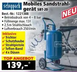 Norma Scheppach Mobiles Sandstrahlgerät SBT-20 Angebot