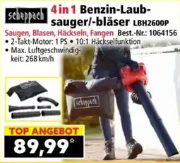 Norma Scheppach 4in1 Benzina-Laubsauger/-bläser LBH2600P Angebot