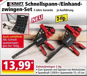 Kraft Schnellspann-/Einhandzwingen-Set