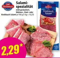 Norma Stockmeyer Knoblauch Salami Angebot