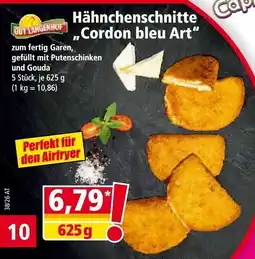 Norma Hähnchenschnitte Cordon bleu Art Angebot