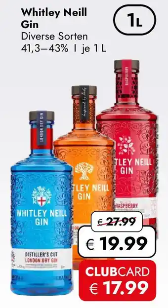 Travel FREE Whitley Neill Gin Angebot