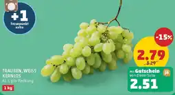 PENNY Trauben, Weiss Kernlos Angebot