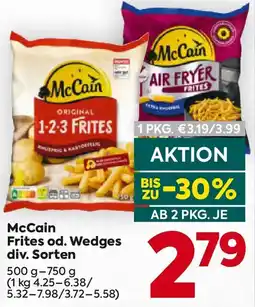 Billa McCain Frites od. Wedges Angebot