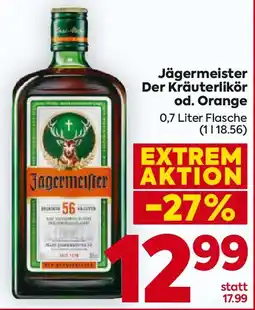 Billa Jägermeister Der Kräuterlikör od. Orange Angebot