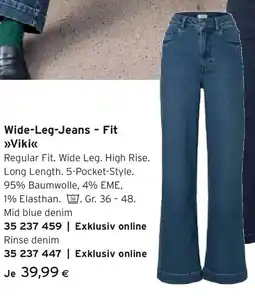 Tchibo Eduscho Wide-Leg-Jeans - Fit »Viki« Angebot