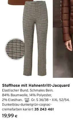 Tchibo Eduscho Stoffhose mit Hahnentritt-Jacquard Angebot