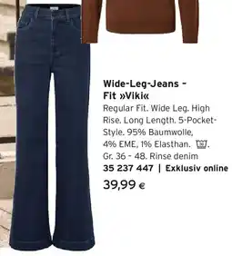 Tchibo Eduscho Wide-Leg-Jeans - Fit »Viki« Angebot