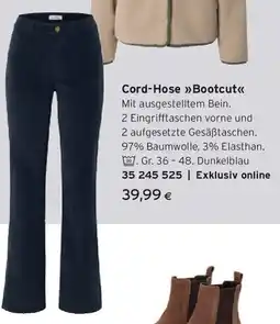 Tchibo Eduscho Cord-Hose »Bootcut« Angebot