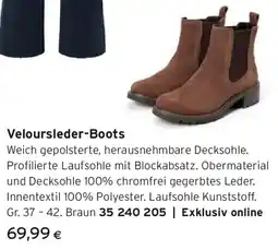 Tchibo Eduscho Veloursleder-Boots Angebot