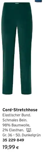 Tchibo Eduscho Cord-Stretchhose Angebot