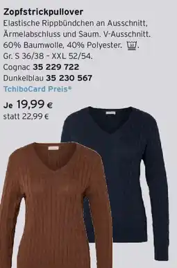 Tchibo Eduscho Zopfstrickpullover Angebot