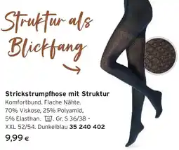 Tchibo Eduscho Strickstrumpfhose mit Struktur Angebot
