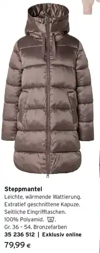 Tchibo Eduscho Steppmantel Angebot