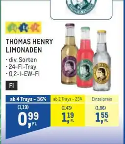 Metro THOMAS HENRY LIMONADEN Angebot