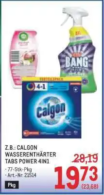 Metro CALGON WASSERENTHÄRTER TABS POWER 4IN1 Angebot