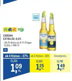 Metro Corona Extra od. 0,0 % Angebot