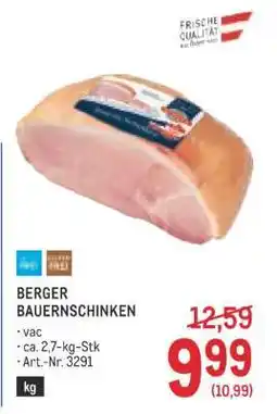 Metro Berger Bauernschinken Angebot