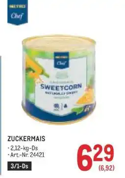 Metro ZUCKERMAIS Angebot