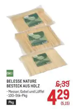 Metro BELESSE NATURE BESTECK AUS HOLZ Angebot