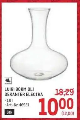 Metro LUIGI BORMIOLI DEKANTER ELECTRA Angebot