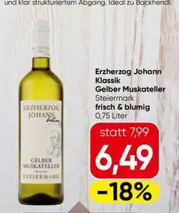 Eurospar Erzherzog Johann Klassik Gelber Muskateller Angebot